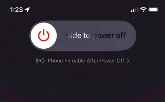 iphone findable after power off